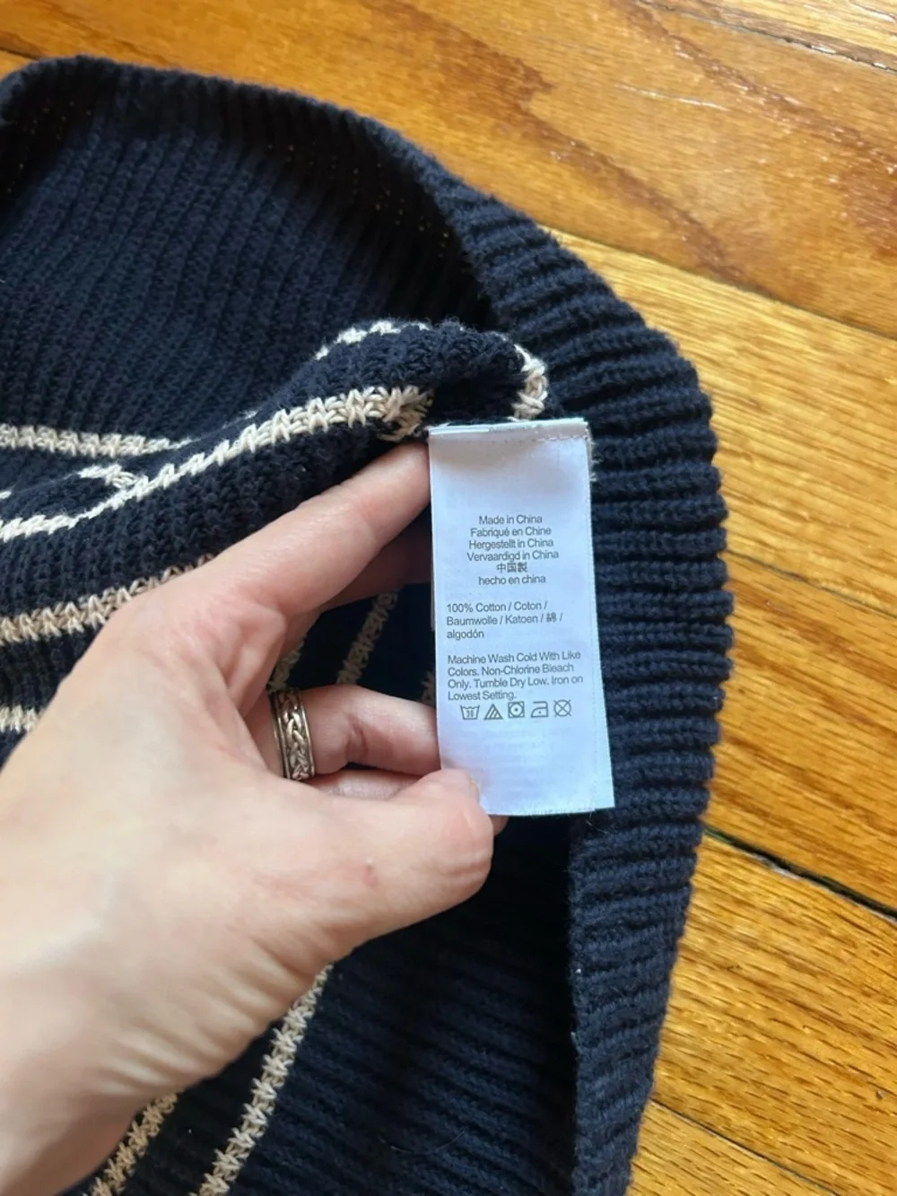 J.Crew Sweater Relaxed Collared Women’s Nautical S Stripe Split Cuff